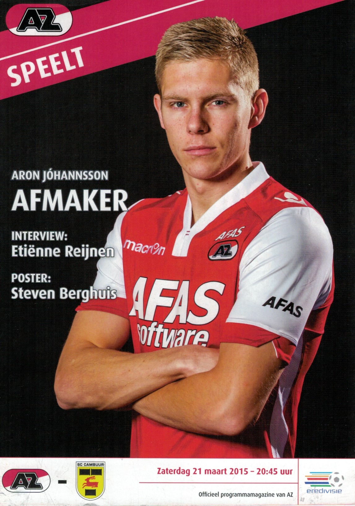 AZ Programma 21-maa-2015 Cambuur thuis